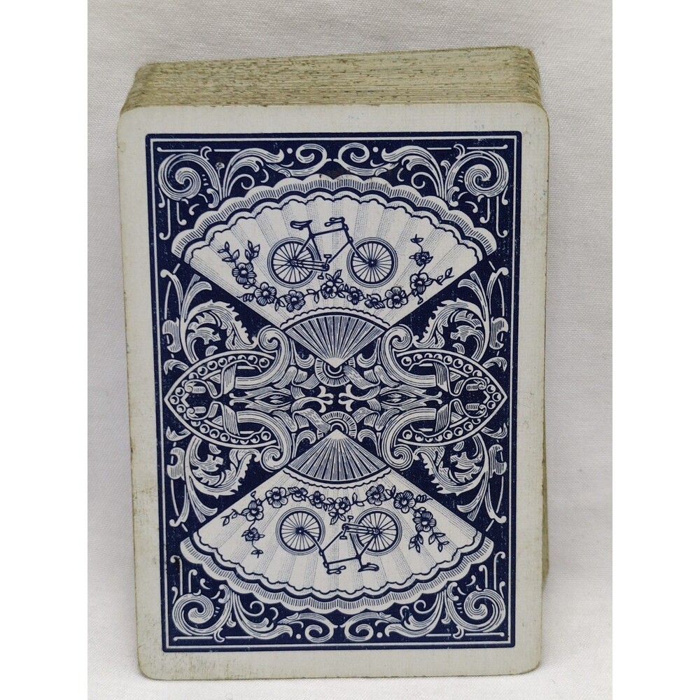 Vintage Used Bicycle Blue Back Playing Card Deck 808 U1305